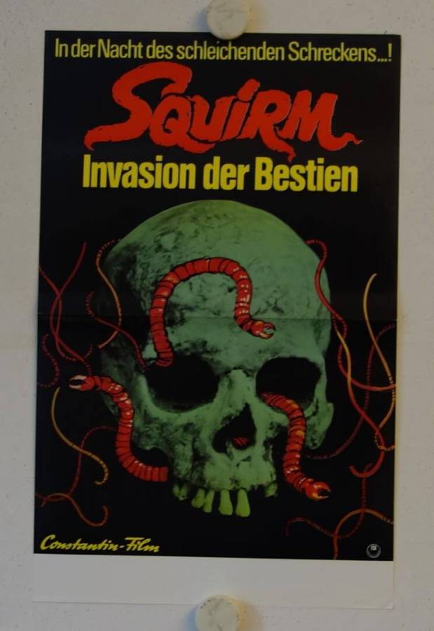 Squirm original release small german movie poster